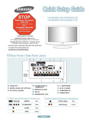 Samsung LN22A451C1D Guide D'installation Rapide