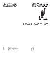 pullman Ermator T 7500 Manuel D'utilisation