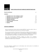 WET Style MIROIRS FRAME LINEA Guide D'installation