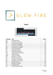 Glow Fire Tetris Instructions De Montage