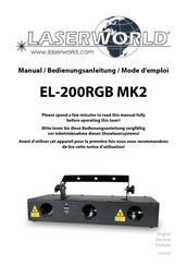 Laserworld EL-200RGB MK2 Mode D'emploi