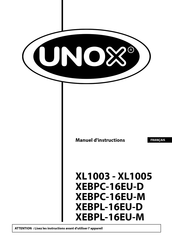 Unox XL1005 Manuel D'instructions