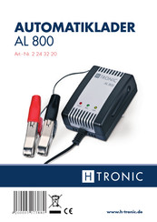 H-Tronic AL 800 Mode D'emploi