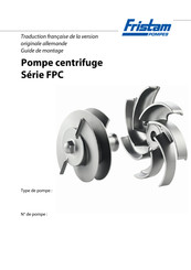 Fristam Pumpen FPC Serie Guide De Montage