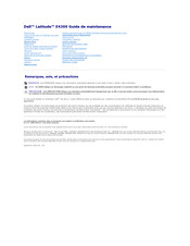 Dell Latitude E4300 Guide De Maintenance