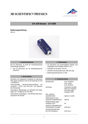 3B SCIENTIFIC PHYSICS U11369 Instructions D'utilisation