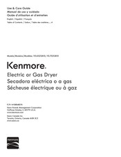 Kenmore 110.65212610 Guide D'utilisation Et D'entretien