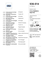 CRUZ Optiplus Rail FIX Instructions De Montage