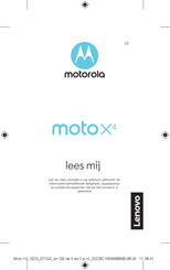 Motorola moto x4 Manuel