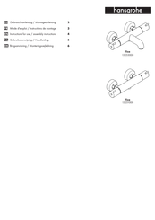 Hansgrohe Tica 13251000 Mode D'emploi / Instructions De Montage