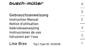 Busch+Müller 323KSB Notice D'utilisation