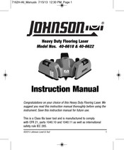 Johnson 40-6618 Manuel D'instructions