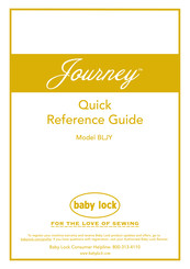 Baby Lock Journey BLJY Guide De Référence Rapide