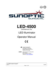 Sunoptic Surgical LED-4500 Mode D'emploi