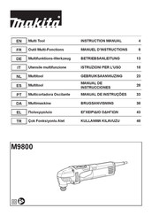 Makita M9800 Manuel D'instructions