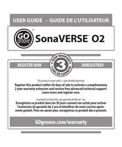 Go groove SonaVERSE O2 Guide De L'utilisateur