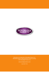 NOSTALGIA PRODUCTS HSB590 Instructions Et Recettes