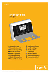 SOMFY animeo Solo 2 zone Guide D'installation