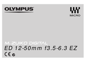 Olympus M. ZUIKO DIGITAL ED 12-50mm f3.5-6.3 EZ Mode D'emploi