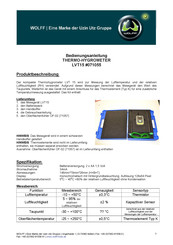 WOLFF LVT15 Manuel D'utilisation