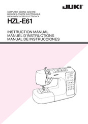 JUKI HZL-E61 Manuel D'instructions