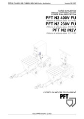 Knauf PFT PFT N2 FU 400V Notice D'utilisation