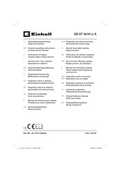 EINHELL GE-ST 36/40 Li E Instructions D'origine