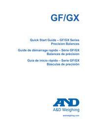 AND GX-1000 Guide De Démarrage Rapide