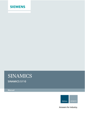 Siemens SINAMICS S110 Manuel