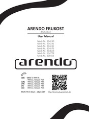 ARENDO FRUKOST 304659 Mode D'emploi