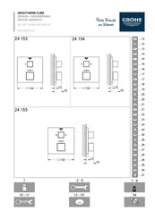 Grohe GROHTHERM CUBE 24 155 Mode D'emploi