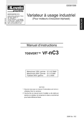LOVATO ELECTRIC TOSVERT VF-nC3 Manuel D'instructions