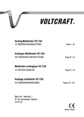 VOLTCRAFT VC-12A Notice D'emploi