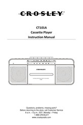 Crosley CT101A Manuel D'utilisation