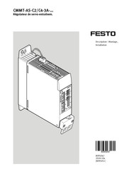 Festo CMMT-AS-C2-3A Serie Instructions De Montage
