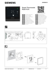 Siemens RDS110.R Instructions De Montage