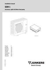 Bosch JUNKERS SEM-1 Manuel D'installation