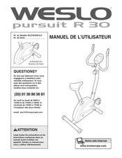 Weslo pursuit R 30 Manuel De L'utilisateur