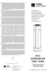 Lena Lighting UV-C STERILON AIR 144W Manuel De L'utilisateur