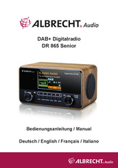 Albrecht Audio DR 865 Senior Mode D'emploi