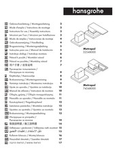 Hansgrohe Metropol 32548000 Mode D'emploi / Instructions De Montage