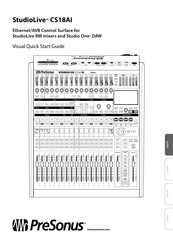 PRESONUS StudioLive CS18AI Guide De Démarrage Rapide