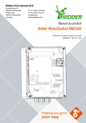 Ridder MotorControl RMC400 Manuel Du Produit