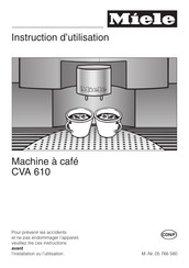 Miele CVA 610 Instructions D'utilisation