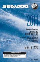 Sea-doo BRP 230 2011 Serie Guide Du Conducteur