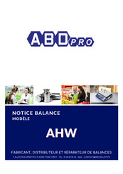 Milliot ABD PRO AHW-L-15 Notice D'utilisation