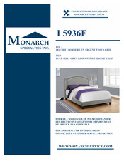 Monarch Specialties I 5936F Instructions D'assemblage