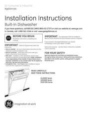 GE PDW7000 Serie Instructions D'installation