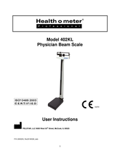 Health O Meter 402KL Notice D'utilisation