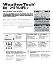 Weathertech No-Drill MudFlap Instructions D'installation